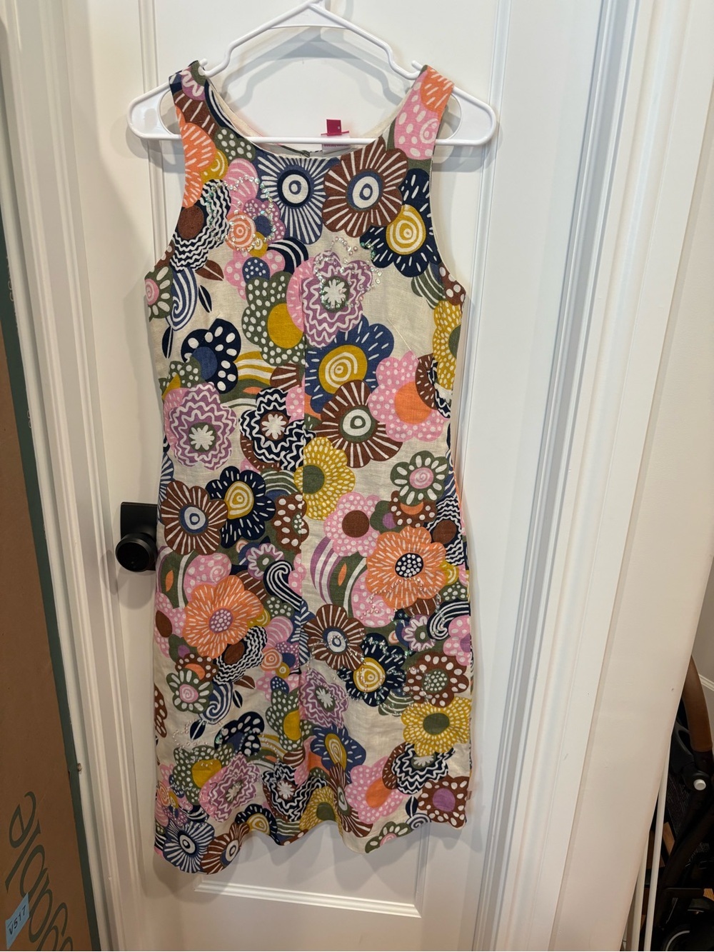 Oilily Linen Floral Shift Dress
